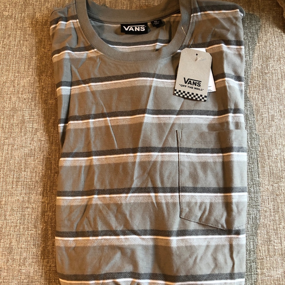 BRAND NEW VANS Striped T shirt w/ Tags